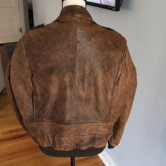 Vintage 100% Lamb Leather Bomber Jacket - Picture 2 of 8
